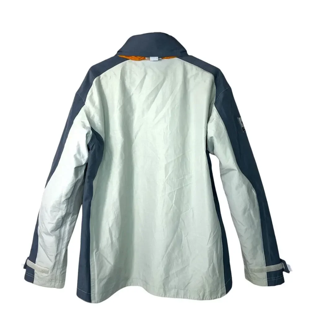 Tribord Women's Gray and Blue Waterproof Hooded Ski Jacket - Picture 3 of 3